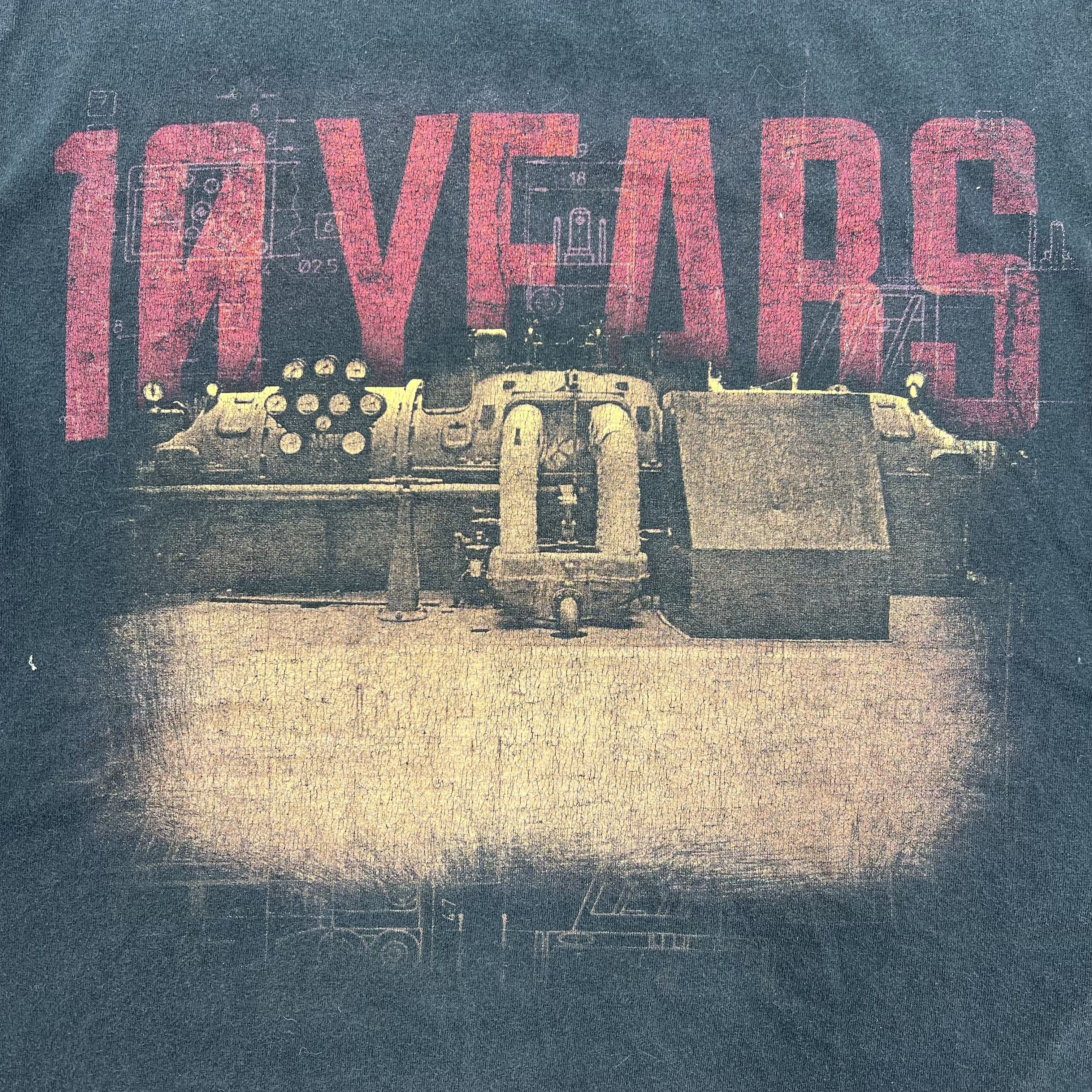 2012 10 Years Minus The Machine Tour T-Shirt Graphic Band Tee Gildan Sz M