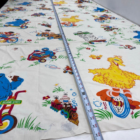 Vintage 1970s Sesame Street Sheet & Pillowcase Set JCPenney Muppets Twin