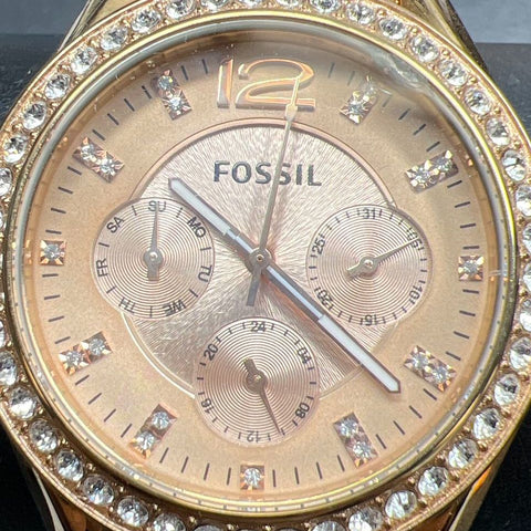 Fossil ES2811 Date Analog Wristwatch New Battery