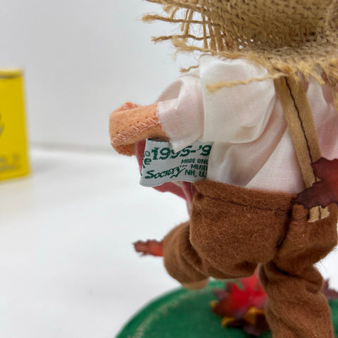 Annalee 7 Inch Goin' Fishing Logo Kid 1995 Doll Society Figurine With Box
