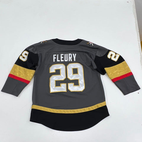 NHL Las Vegas Golden Knights Fleury #29 Youth Hockey Jersey Gray Sz L/XL