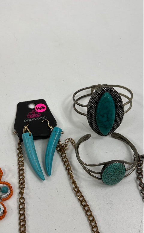 Paparazzi Jewelry Lot NWT Turquoise Color Southwestern Necklaces Bracelets 14