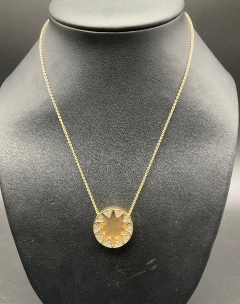 House of Harlow 1960 Gold Tone Geometric Leather & Pave Necklace Lot of 3