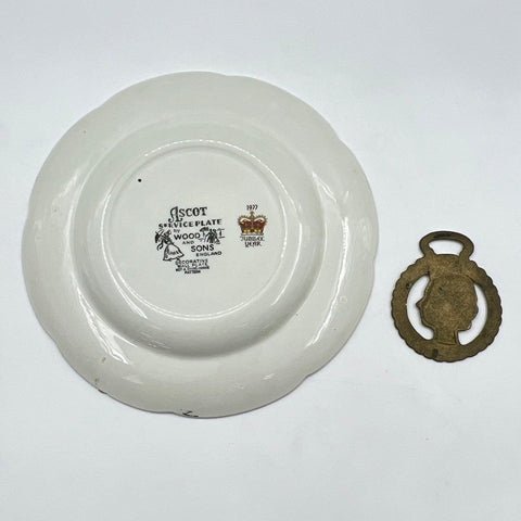 Royal Memorabilia Lot Wood & Sons Queen Elizabeth II 1953 1977 Vintage 4 Piece