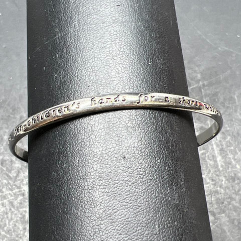 925 Sterling Silver "A Mother" Cuff Bracelet 10.45g