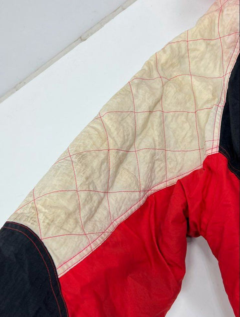 Vintage 90s Starter Nebraska Huskers NCAA Hooded Puffer Jacket Sz L