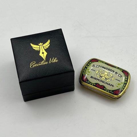 Vintage D. Leonardt & Co Birmingham Pen Nibs Lot with Tin & Executive Vibe Box