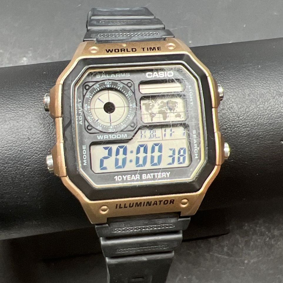 Casio 3299 AE-1200WH World Time Watch