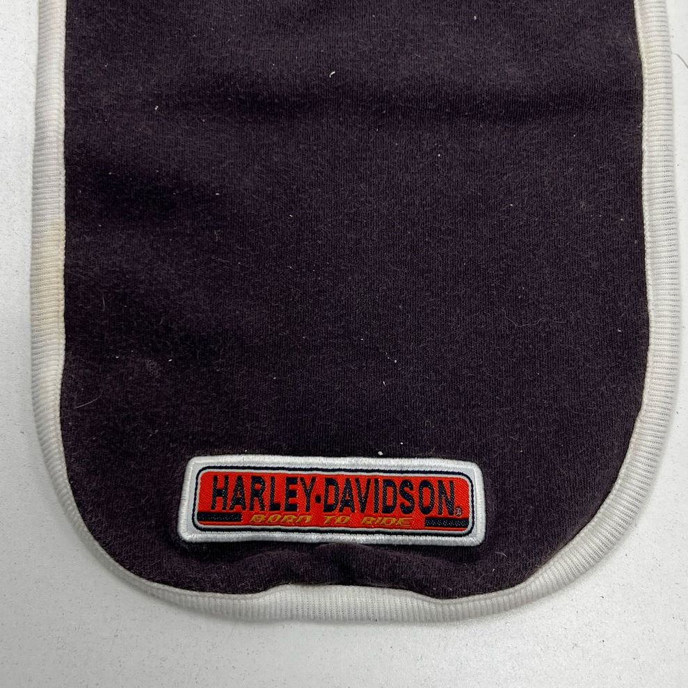 Harley Davidson Born To Ride Muted Dark Purple Bibs & Burps Baby Cloth One Size