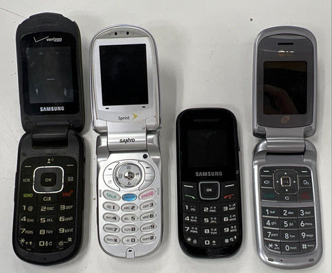 Mixed Brand Flip Phone Lot 19 Piece Samsung LG Motorola Nokia 4lb Bag Untested