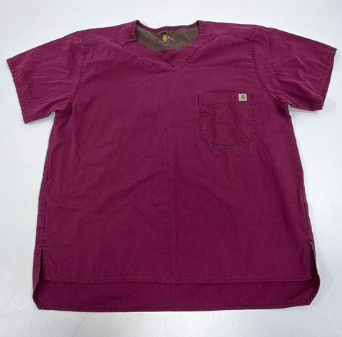Carhartt Lot 3 Scrub Tops V-Neck Pocket Medical Workwear Men's Mixed Size S L