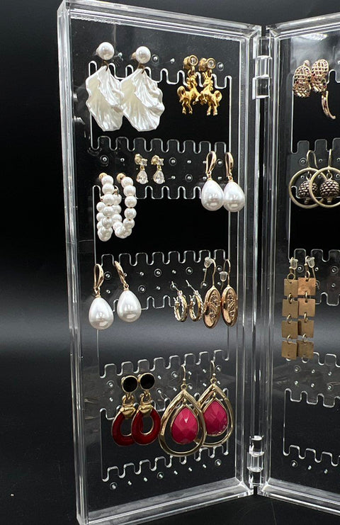 Vintage to Modern Costume Jewelry Earrings Lot 1 lb Hoops Studs Dangles Mixed