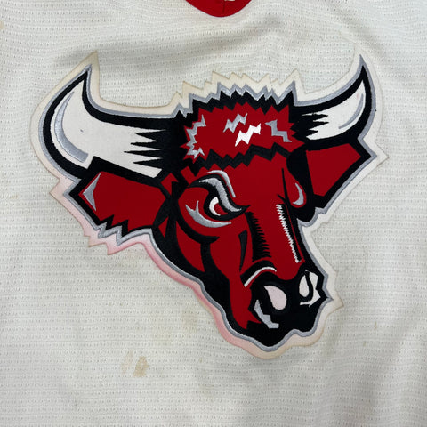 Vintage Y2K Bauer White Red UNO Mavericks Hockey Jersey Men's XXL