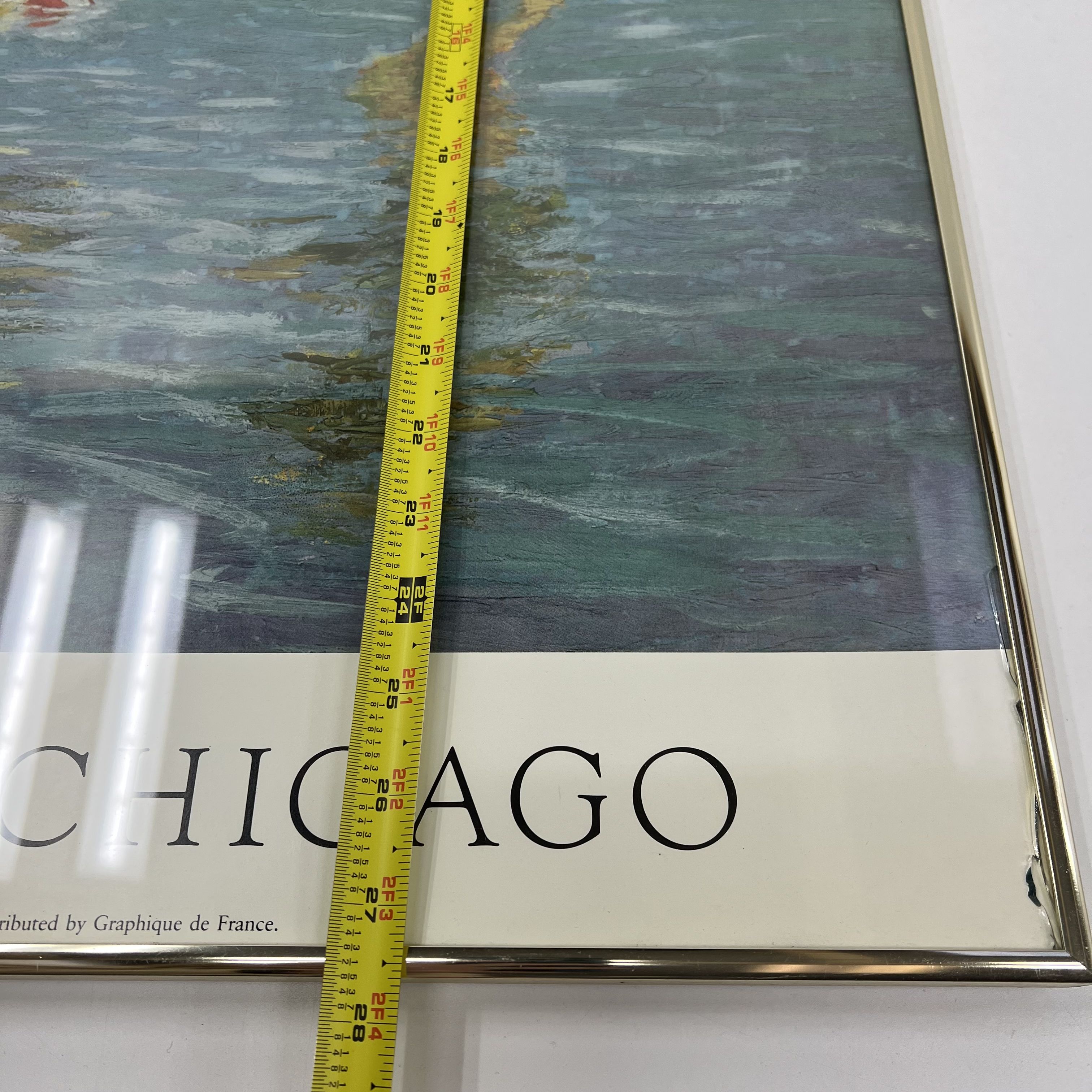 VTG The Art Institute of Chicago Exhibit Poster A Holiday by Potthast Framed