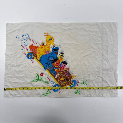 Vintage 1970s Sesame Street Sheet & Pillowcase Set JCPenney Muppets Twin