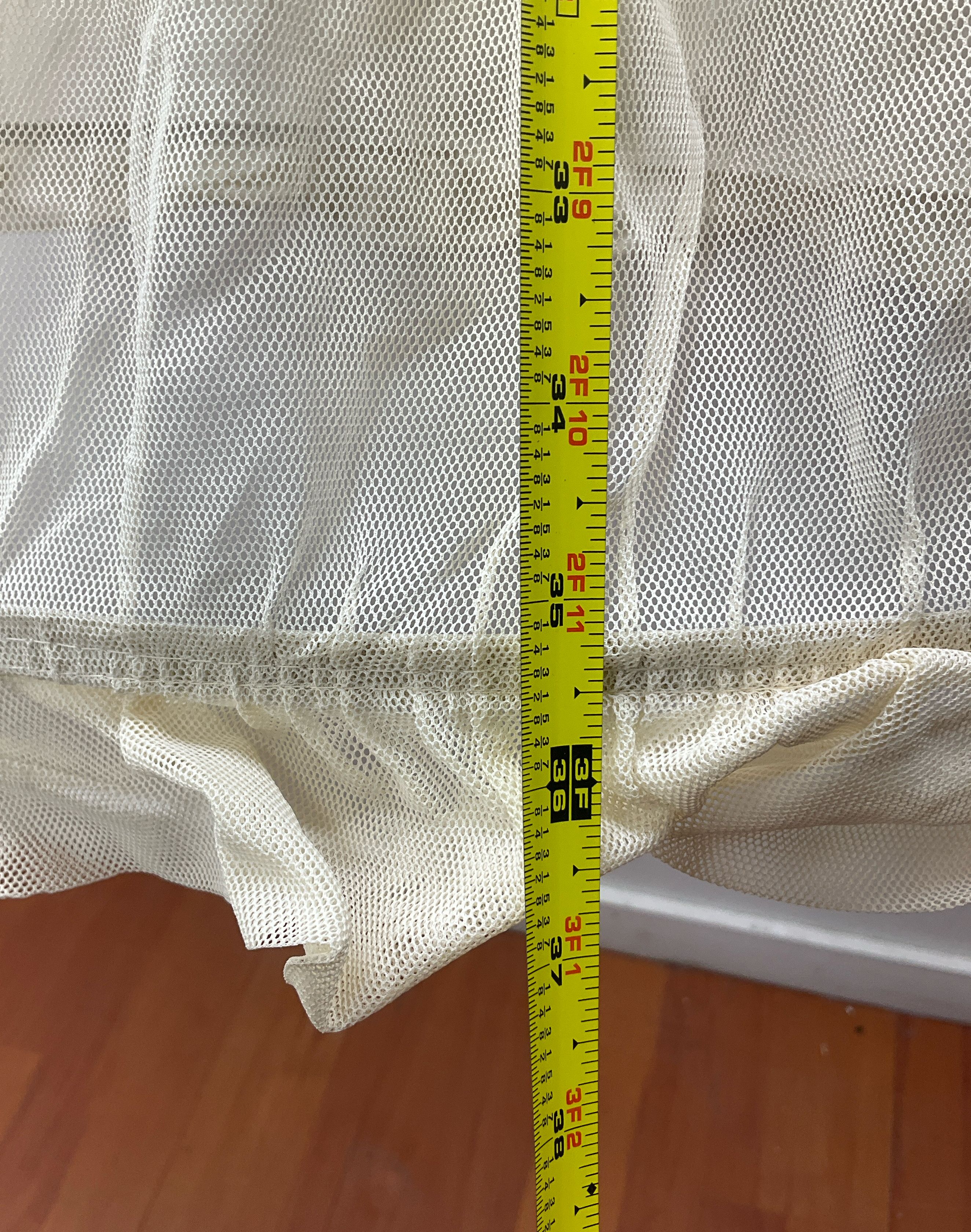 Vintage Hoops! My Dear Women's Ivory Hoop Skirt Crinoline Mesh Underskirt Sz XS