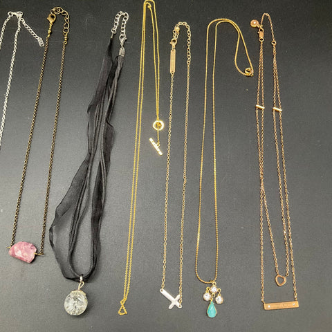 Michael Kors Jane Marie Fashion Necklace Jewelry Lot of 9 Gold Silver Tone