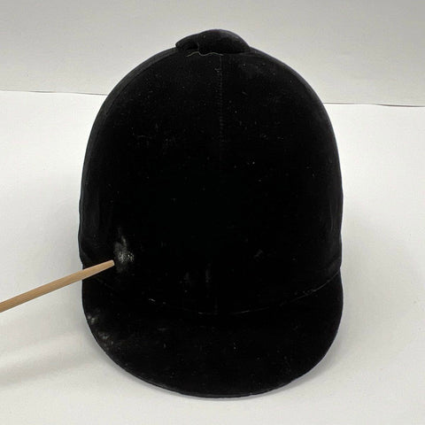 International Riding Helmets IRH Horse Riding Hat Hunt Cap Black Velvet 7 1/8