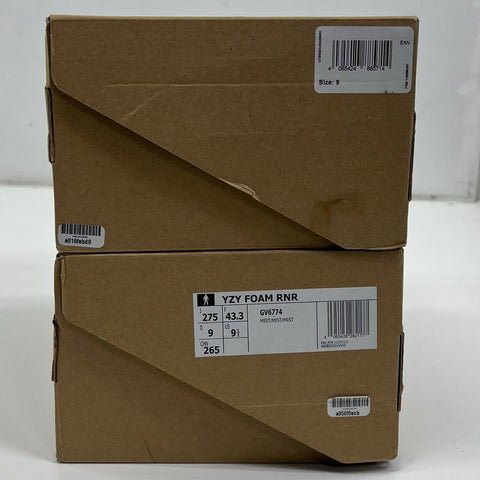 Lot of 2 Adidas Yeezy Foam RNNR & Slide Sandals Men's Size 9
