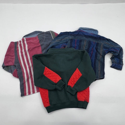 Vintage 90s Bugle Boy East Bay Gear Kids Clothing Lot 3pc Shirt Sweatshirt Sz 4T