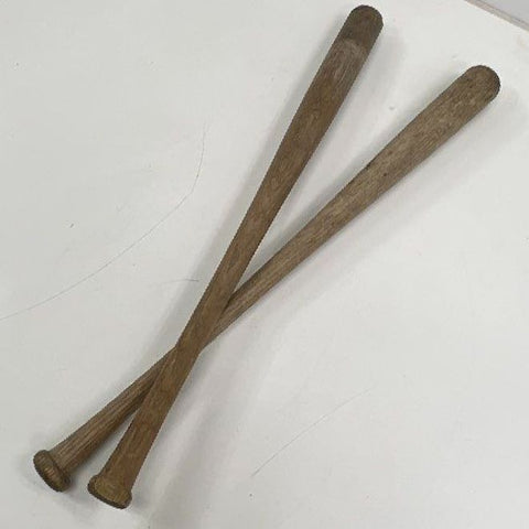 Vintage Louisville Slugger 180 Baseball Bat Lot of 2 Wooden Hillerich Bradsby