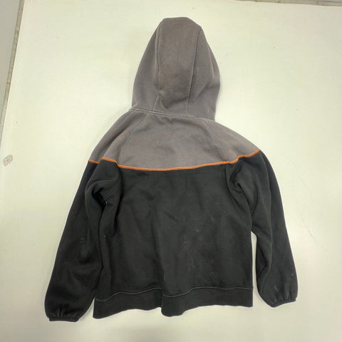 Syna World Men's Full Zip Hoodie Jacket Black Gray Embroidered Tech Style Sz L