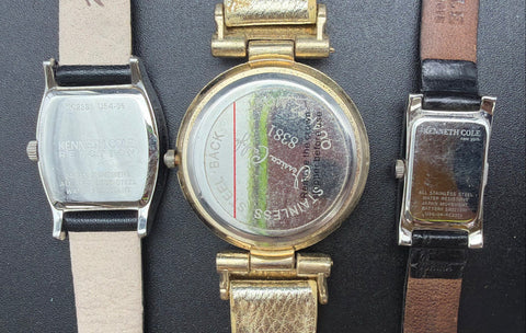 Kenneth Cole Nine West Jessica Carlyle Ladies Fashion Wristwatch Lot of 5