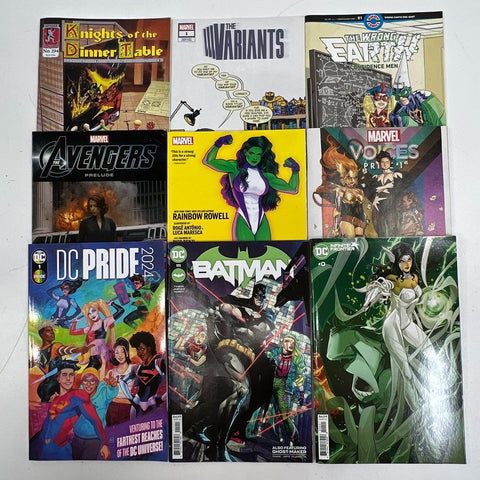 Batman She-Hulk Avengers 9 Comic Book Lot Marvel DC BOOM! Modern Era
