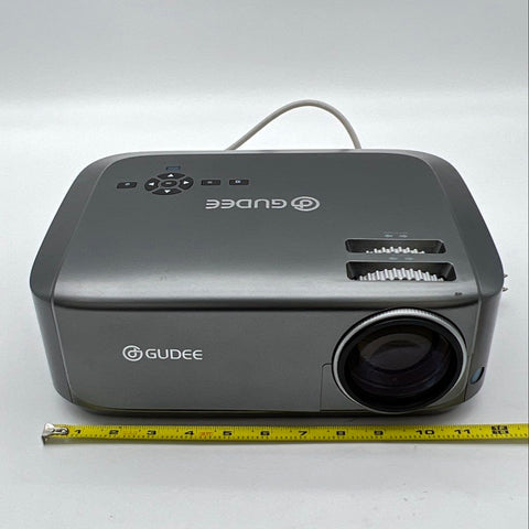 Gudee LED Home Theater Projector Dual HDMI USB VGA 145W Gray Tested