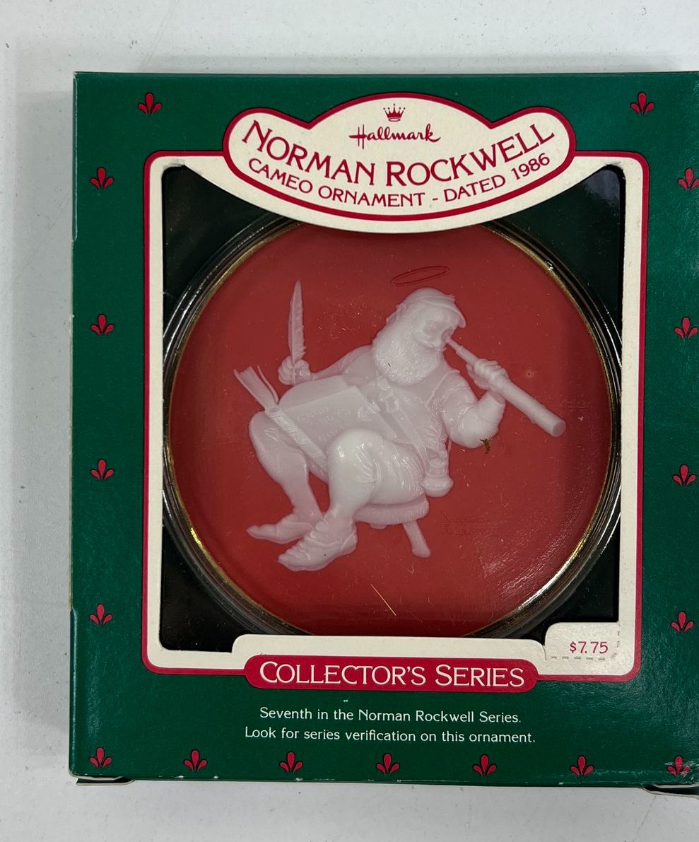VTG Collectible Hallmark c1980's Collector's Series Norman Rockwell Ornaments