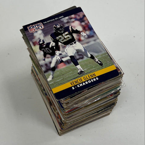Vintage Football Card Lot NFL 1990s Topps Pro Set Mixed Brands See Photos