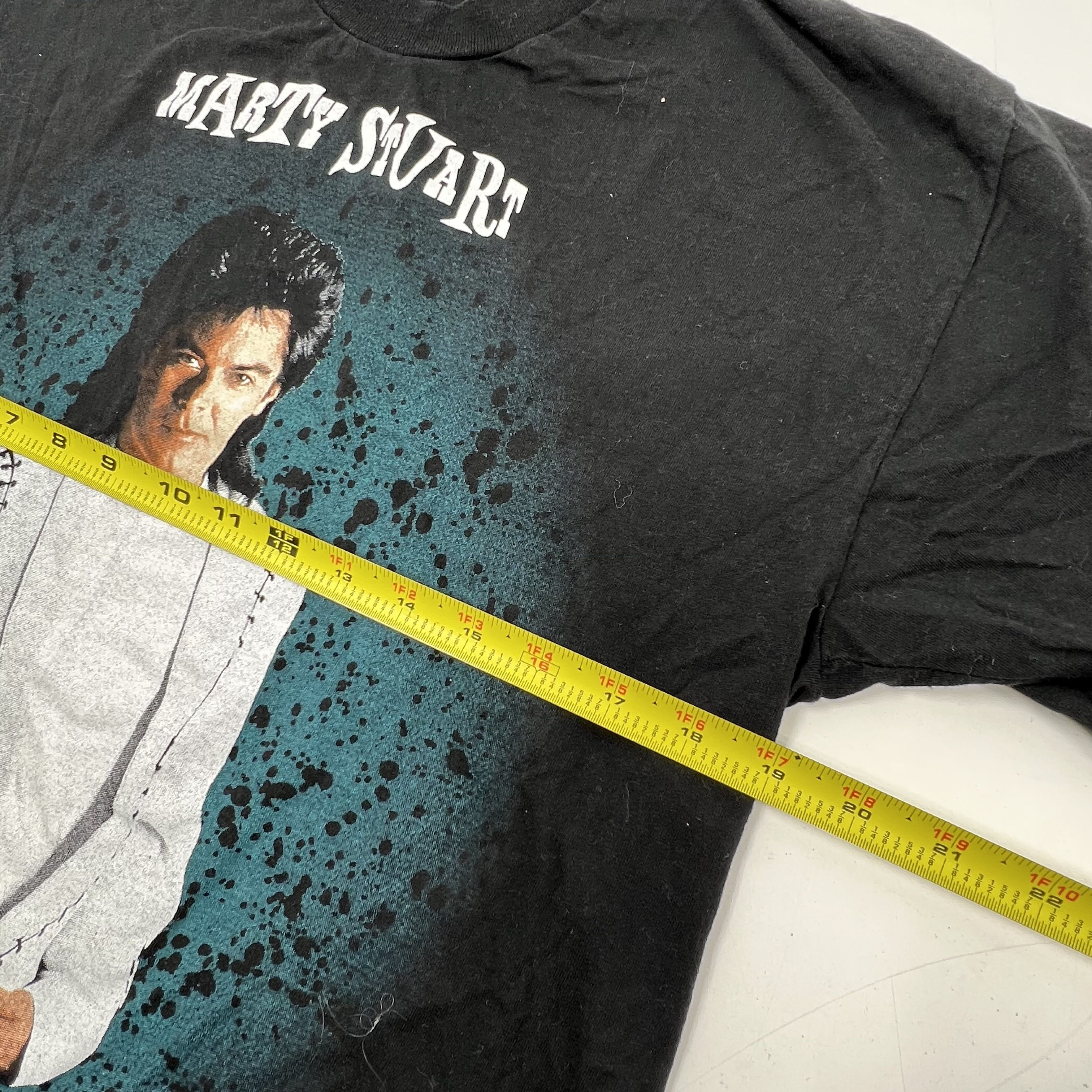Vintage 1993 Marty Stuart Country T-Shirt Giant Made in USA Double Stitch Sz L