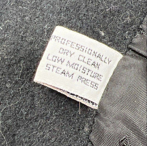 Vintage 90s A'leet by Karen Women's Black Wool Blend Shawl Collar Long Coat