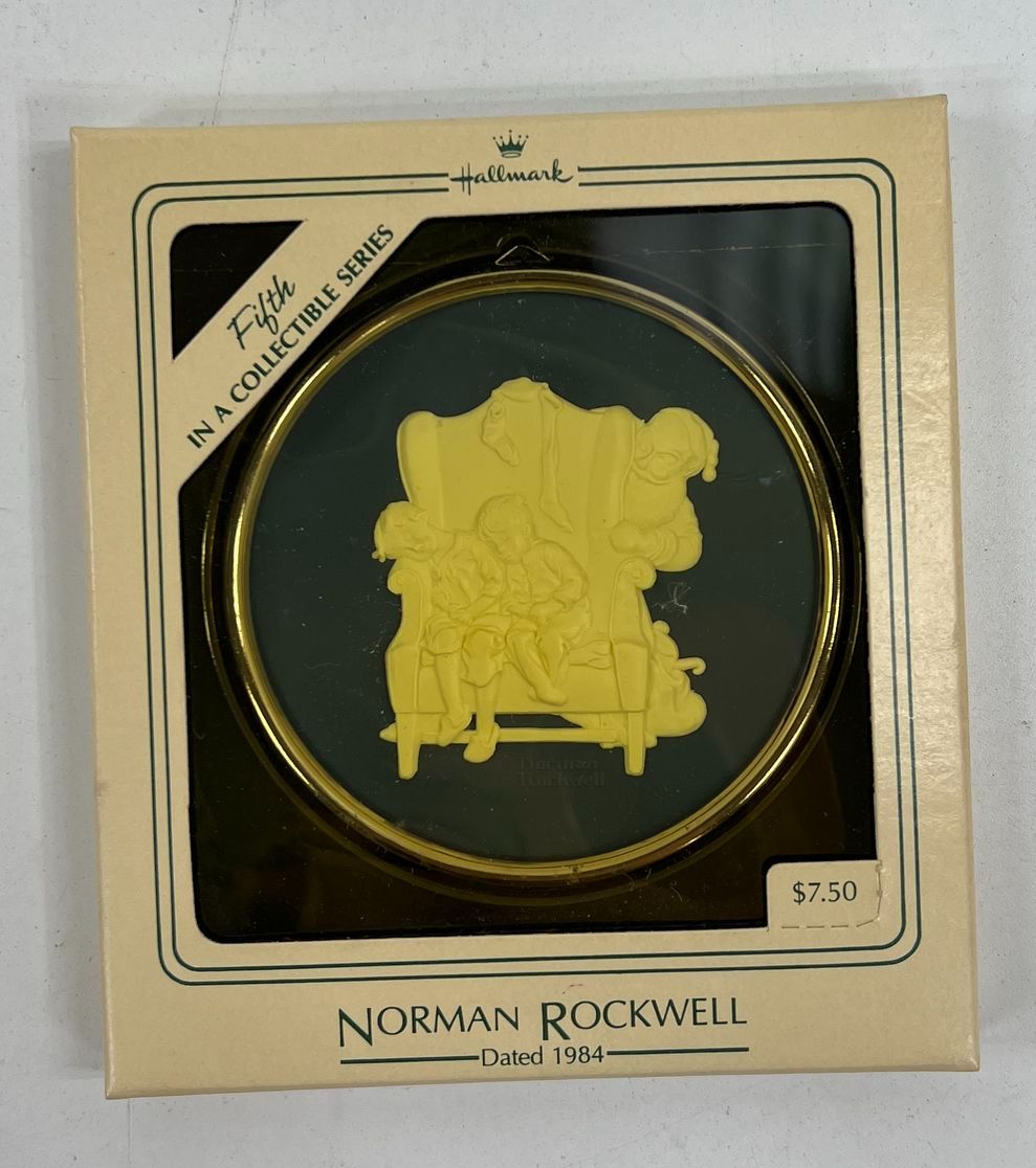 VTG Collectible Hallmark c1980's Collector's Series Norman Rockwell Ornaments