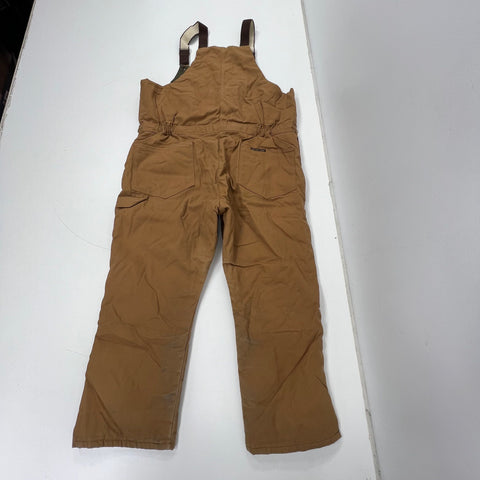 Vintage Y2K Walls Brown Zero-Zone Insulated Canvas Work Bib Overalls Men's 46x28