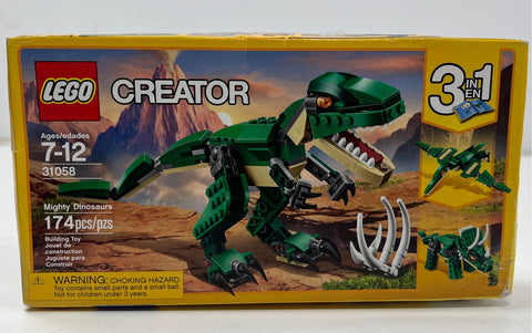 LEGO Creator Mighty Dinosaurs 31058 3-in-1 Building Toy 174 Pieces New NIB