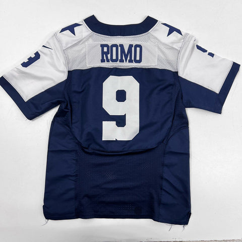 Nike Men's Dallas Cowboys Tony Romo #9 On Field Stitched Jersey Navy White Sz 44