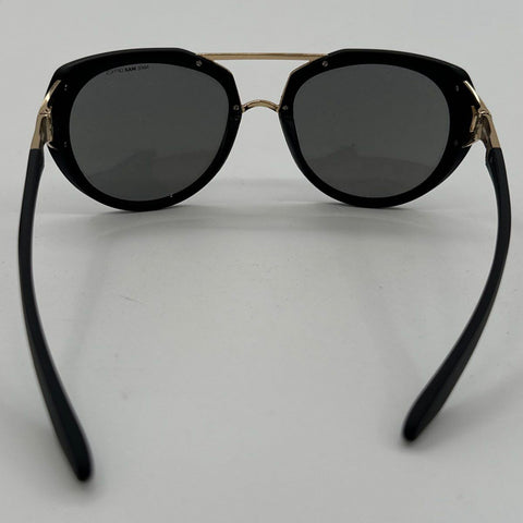 Nike Women's Flex Motion Sunglasses Black Gold EV1016 010 Grey Mirrored Lens