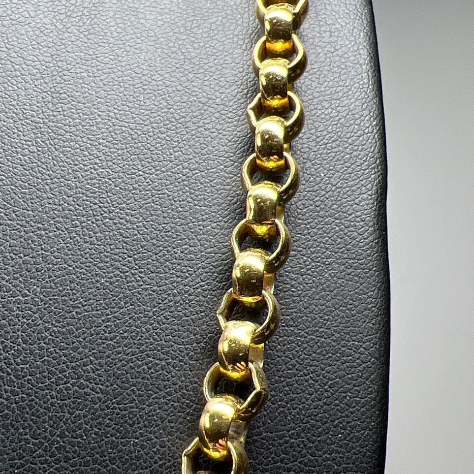 Monet Belcher Gold Tone Chain Necklace