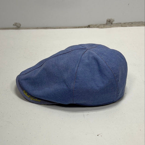 Robert Graham Men's Blue Flat Cap Ivy Driving Hat Silk Lined Sz XL