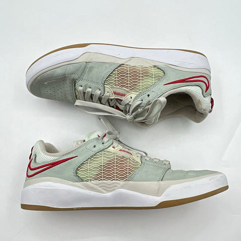 Nike SB Ishod Wair Light Olive Red White Skate Shoes Size 11