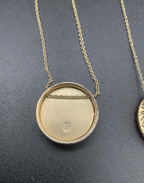 House of Harlow 1960 Gold Tone Geometric Leather & Pave Necklace Lot of 3