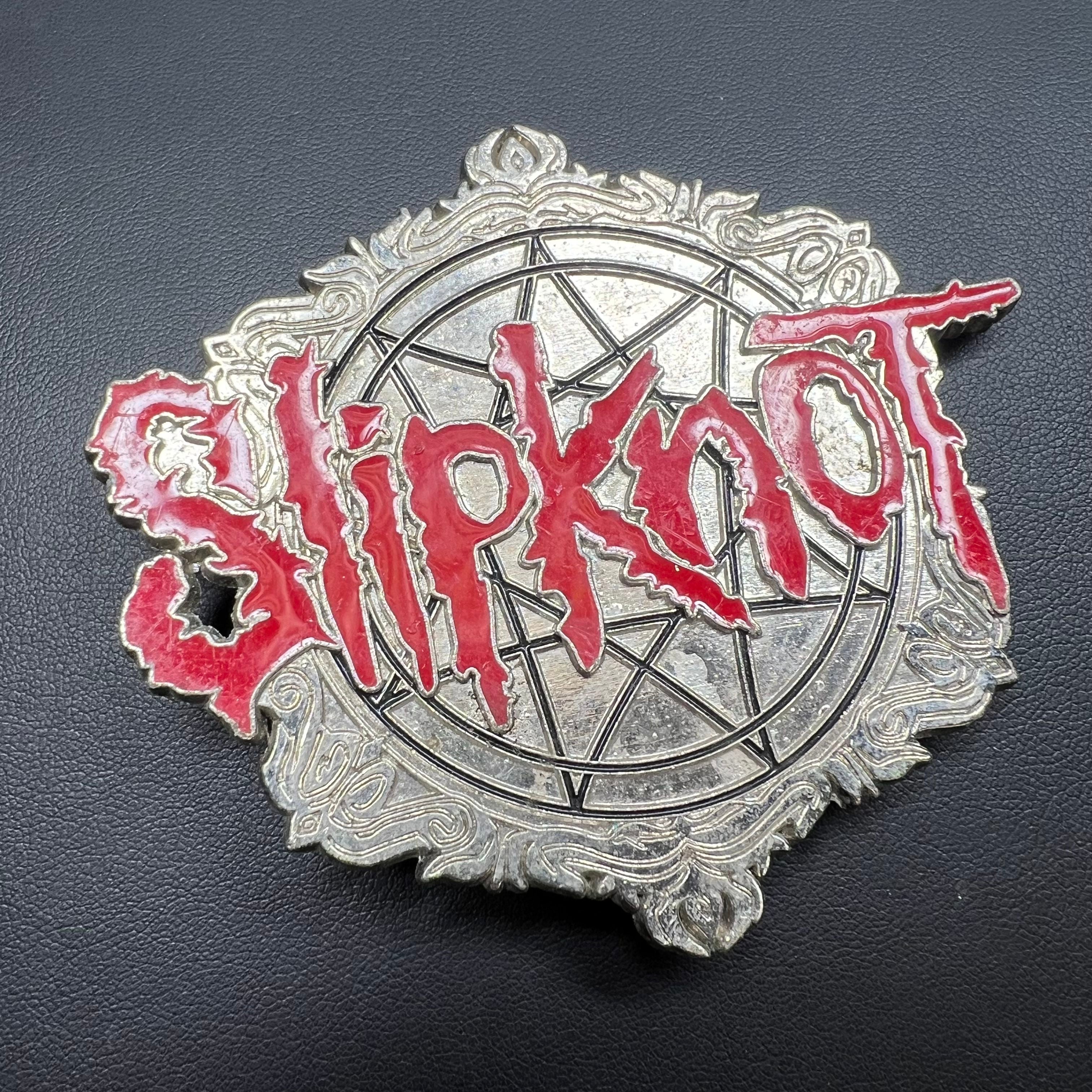 SLIPKNOT Belt Buckle Merchandising Logo Star Silver Tone Belt Buckle