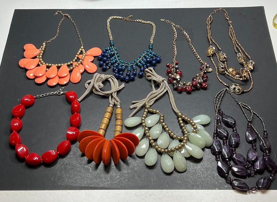 Assorted Styles Statement Necklaces Costume Jewelry Lot