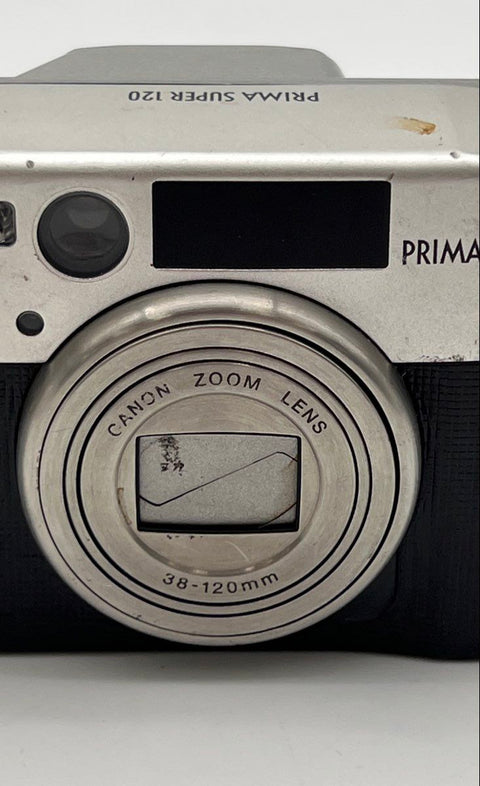 Vintage Canon Prima Super 120 35mm Point & Shoot Film Camera 38-120mm AiAF