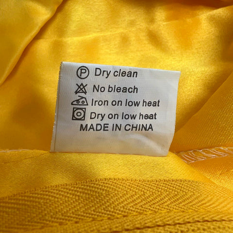 Beauty and the Beast Belle Ball Gown Costume Dress Yellow Ruched Junior Sz S