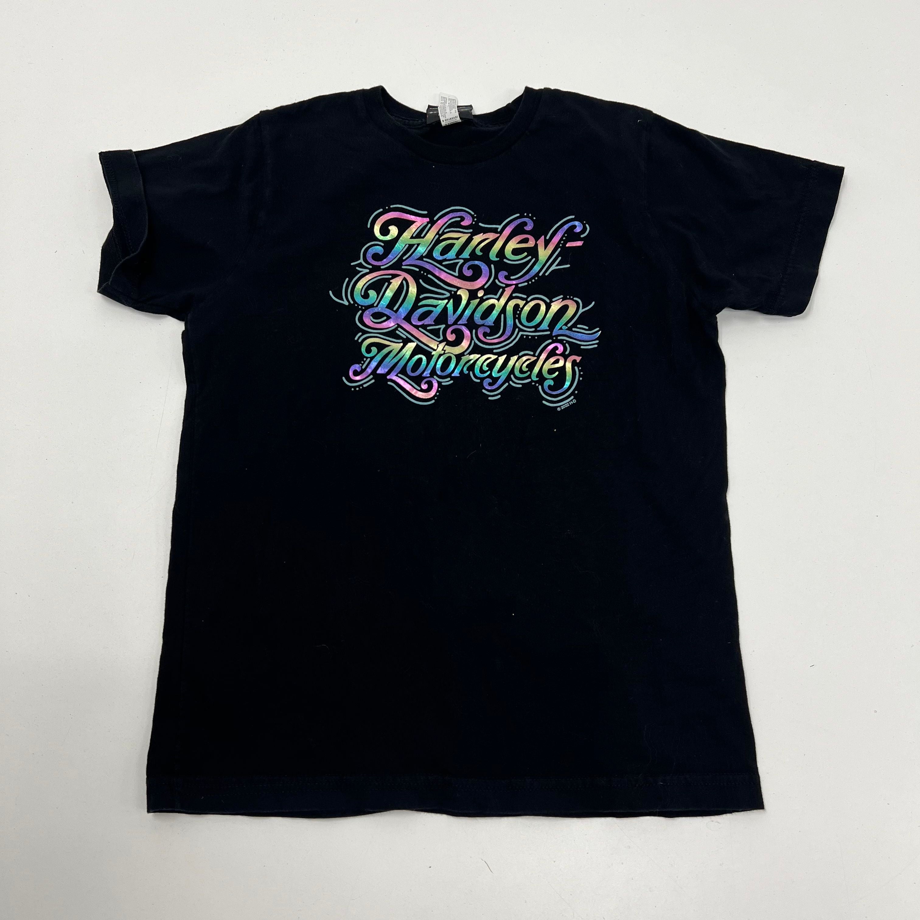 Lot of 3 Harley Davidson Black Tops Kids Shirts Mixed Size SM-LG
