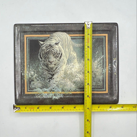 Bradford Exchange White Lightning Tiger Collector Plate John Seerey-Lester