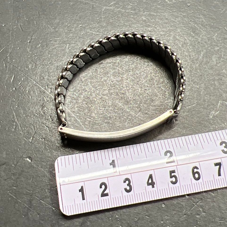 Gemex Sterling Silver and Stainless Steel ID Bracelet