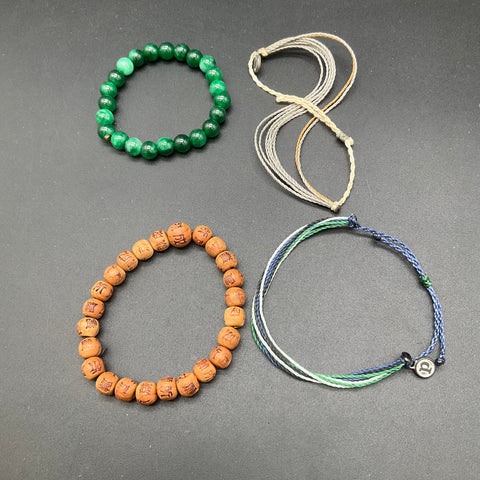 Fashion Jewelry Bracelet Lot of 25 Beaded Cuffs Bangles Wrap Boho Style